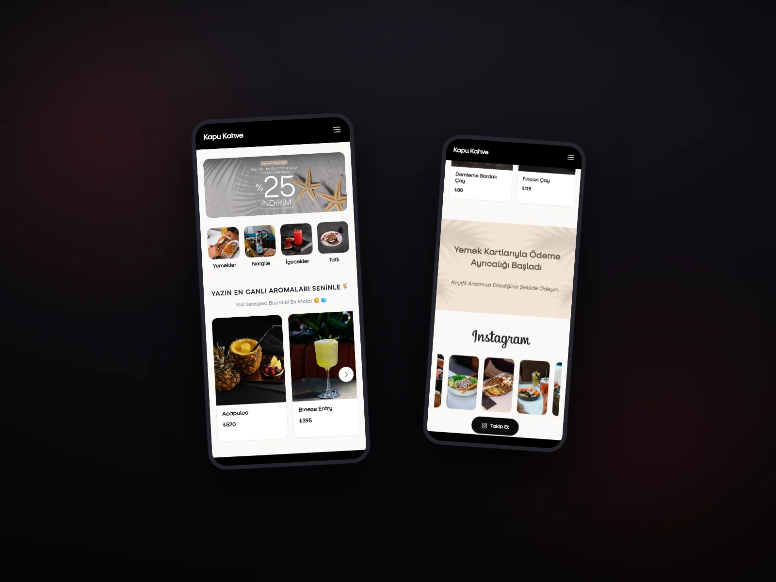 Kapu Kahve QR Menü vaka çalışması görseli