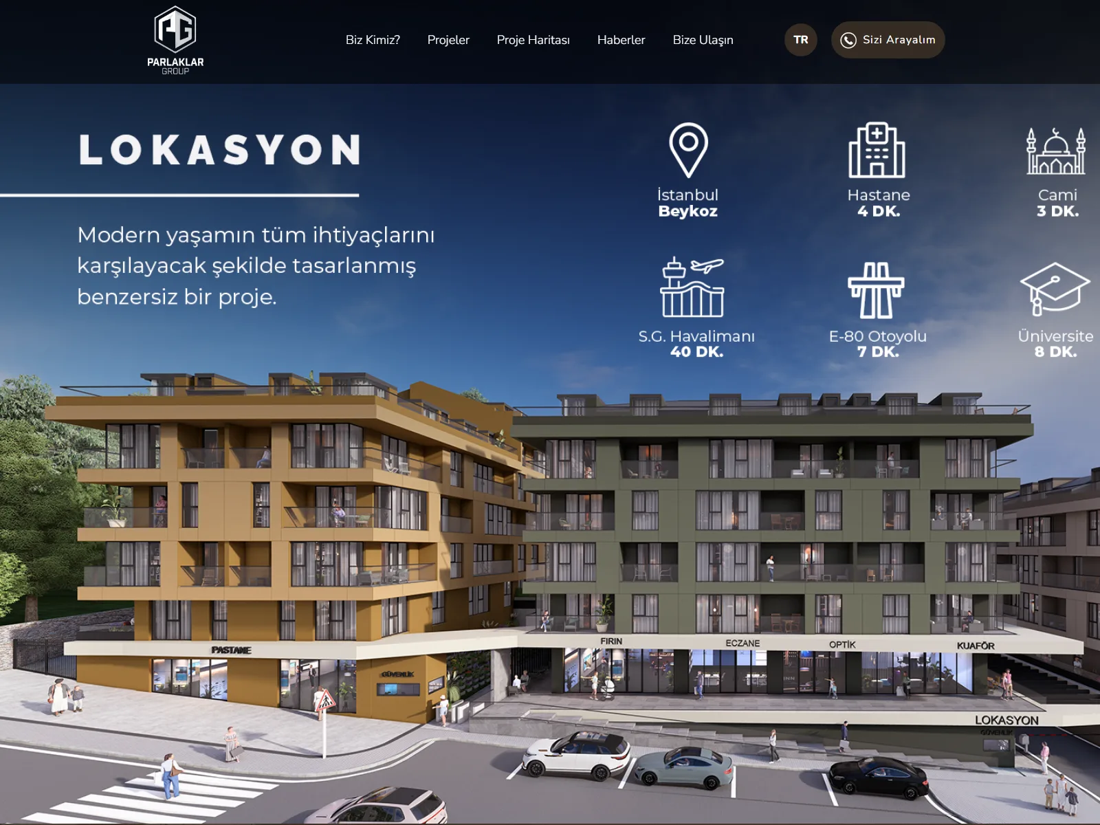 Parlaklar Group - İnşaat & Gayrimenkul Kurumsal Site vaka çalışması görseli