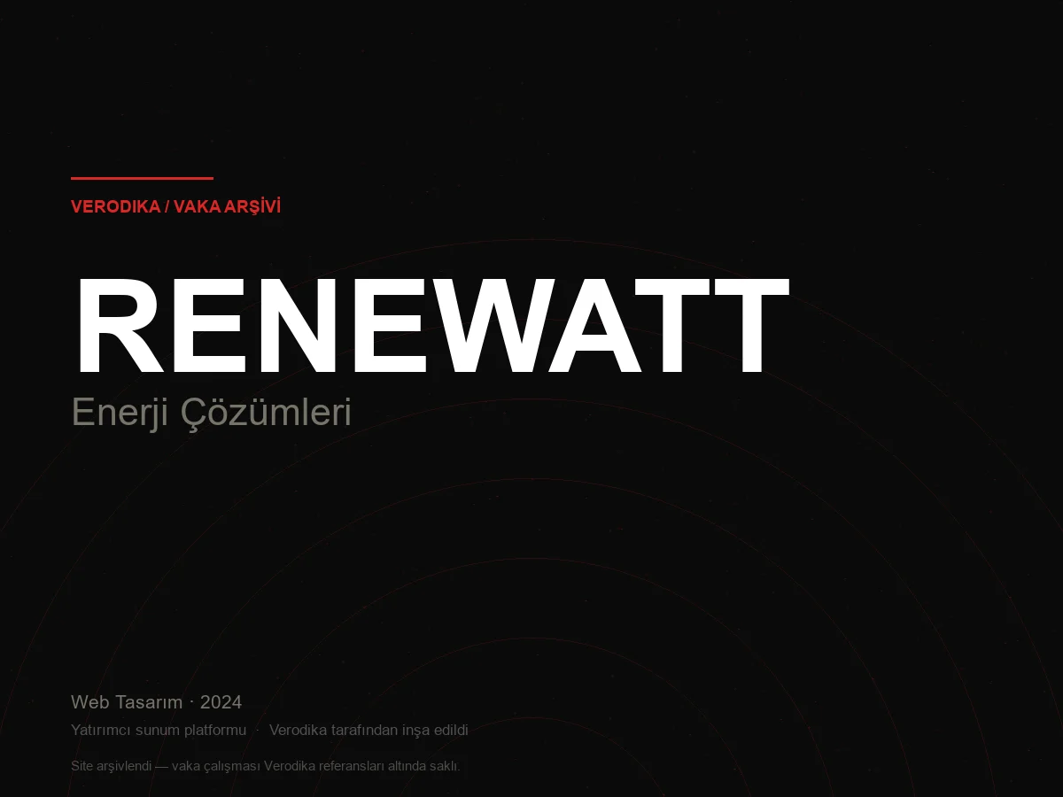 Renewatt - Enerji Çözümleri